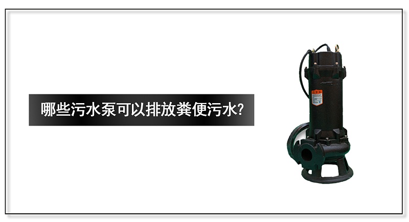 哪些污水泵可以排放糞便污水？